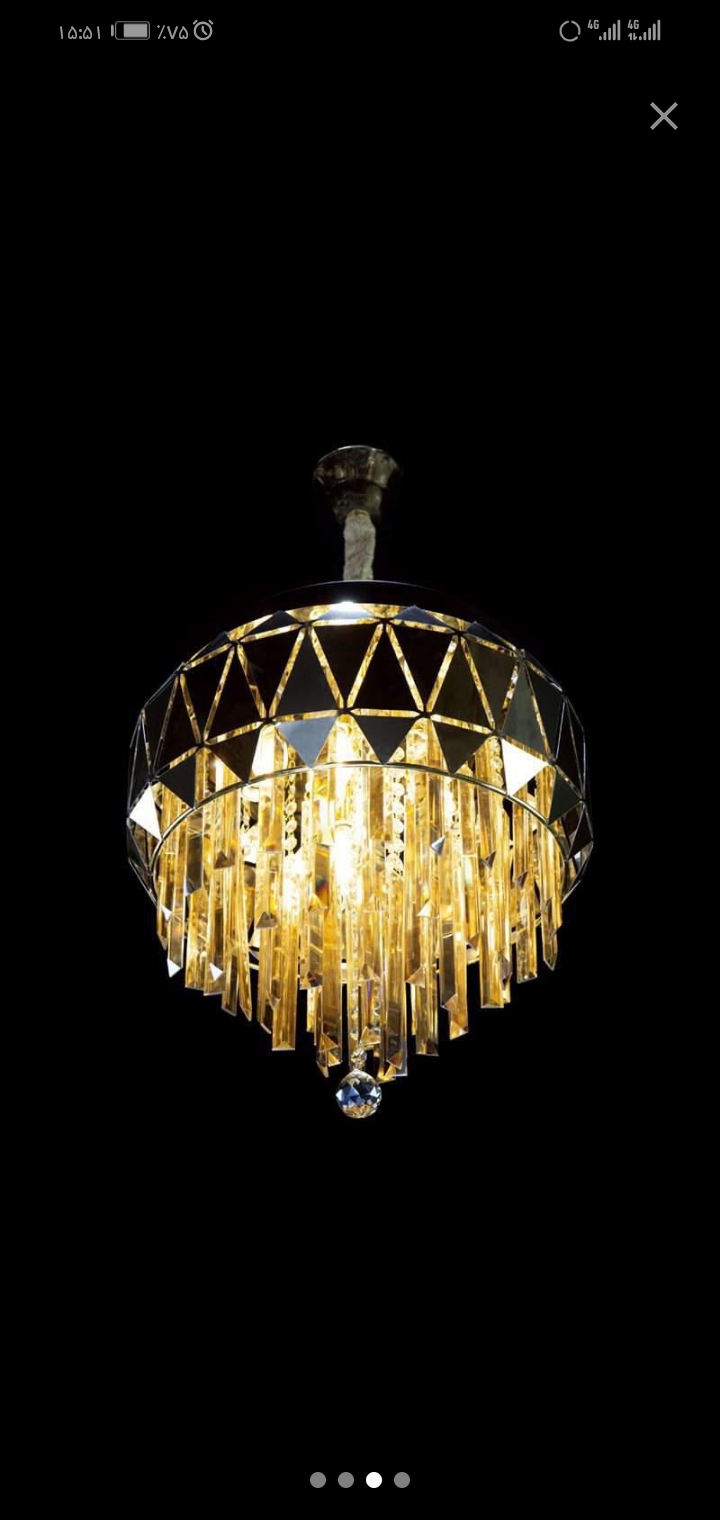 الماسی مثلثی گرد طلایی