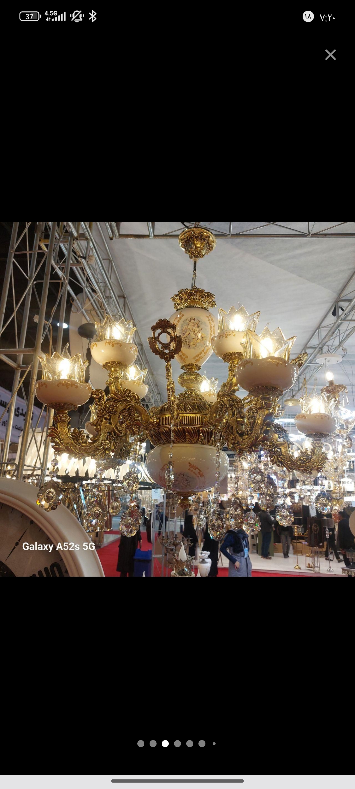 لوستر سرامیکی روژان 10شعله