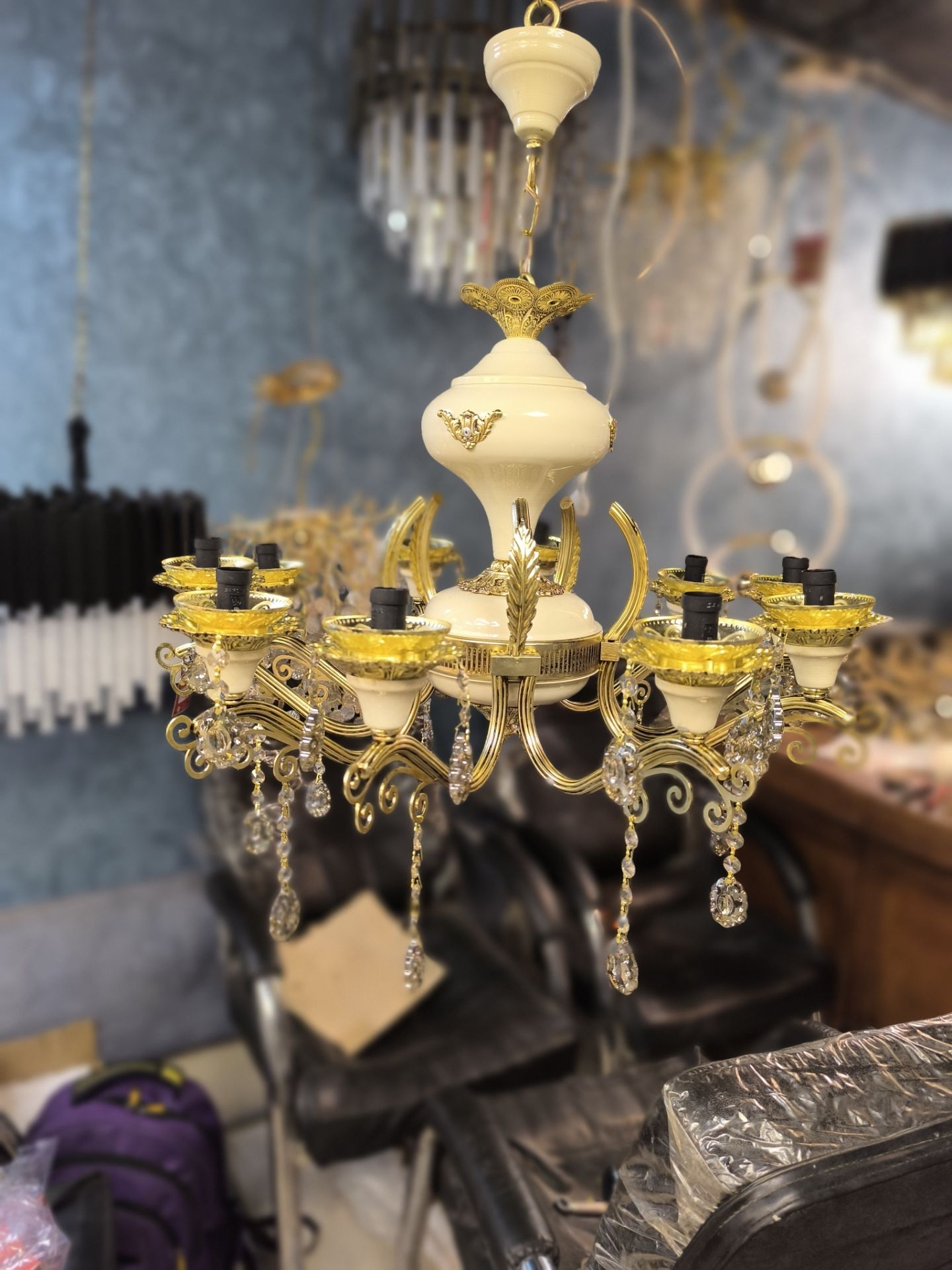 لوستر طرح برنز کبریتی